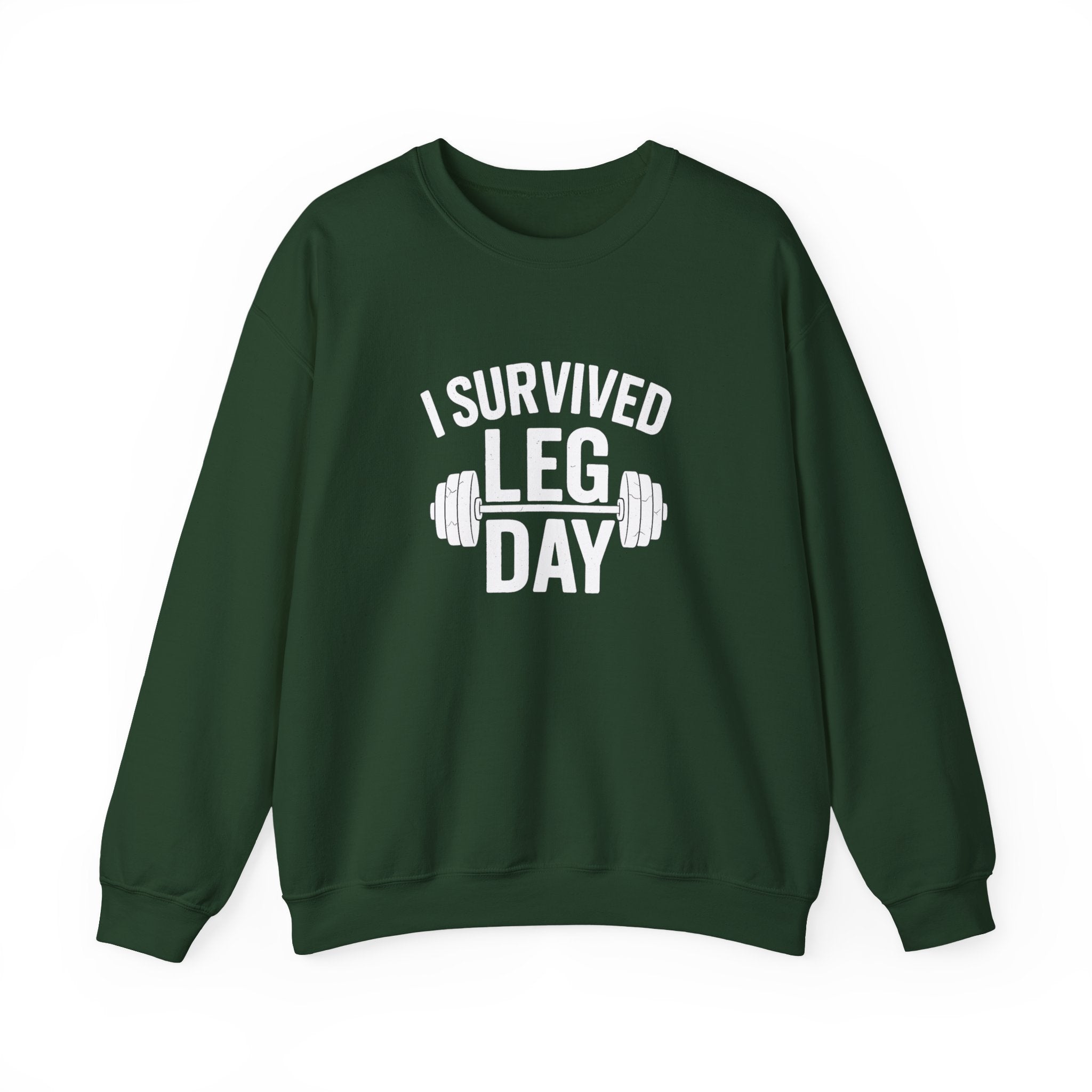 I Survived Leg Day Crewneck Sweatshirt