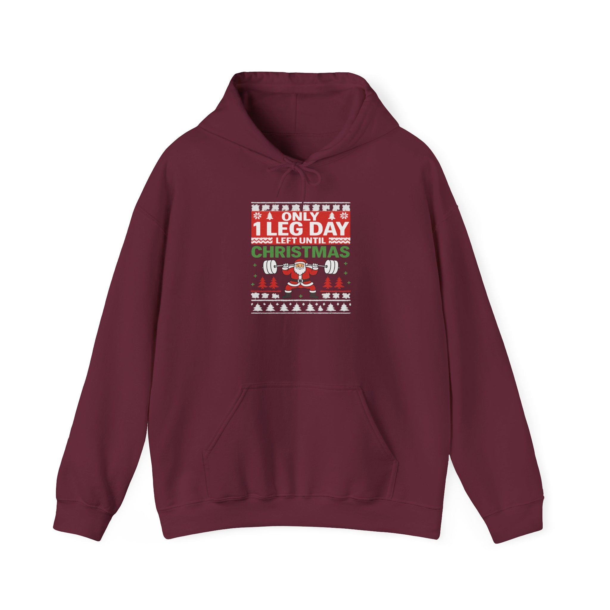 Leg Day Christmas Countdown Hoodie