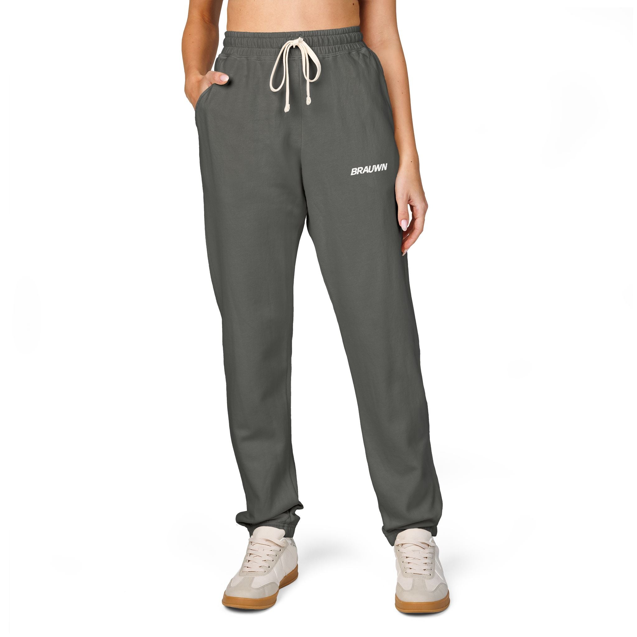 Brauwn Classic Garment-Dyed Fleece Sweatpants