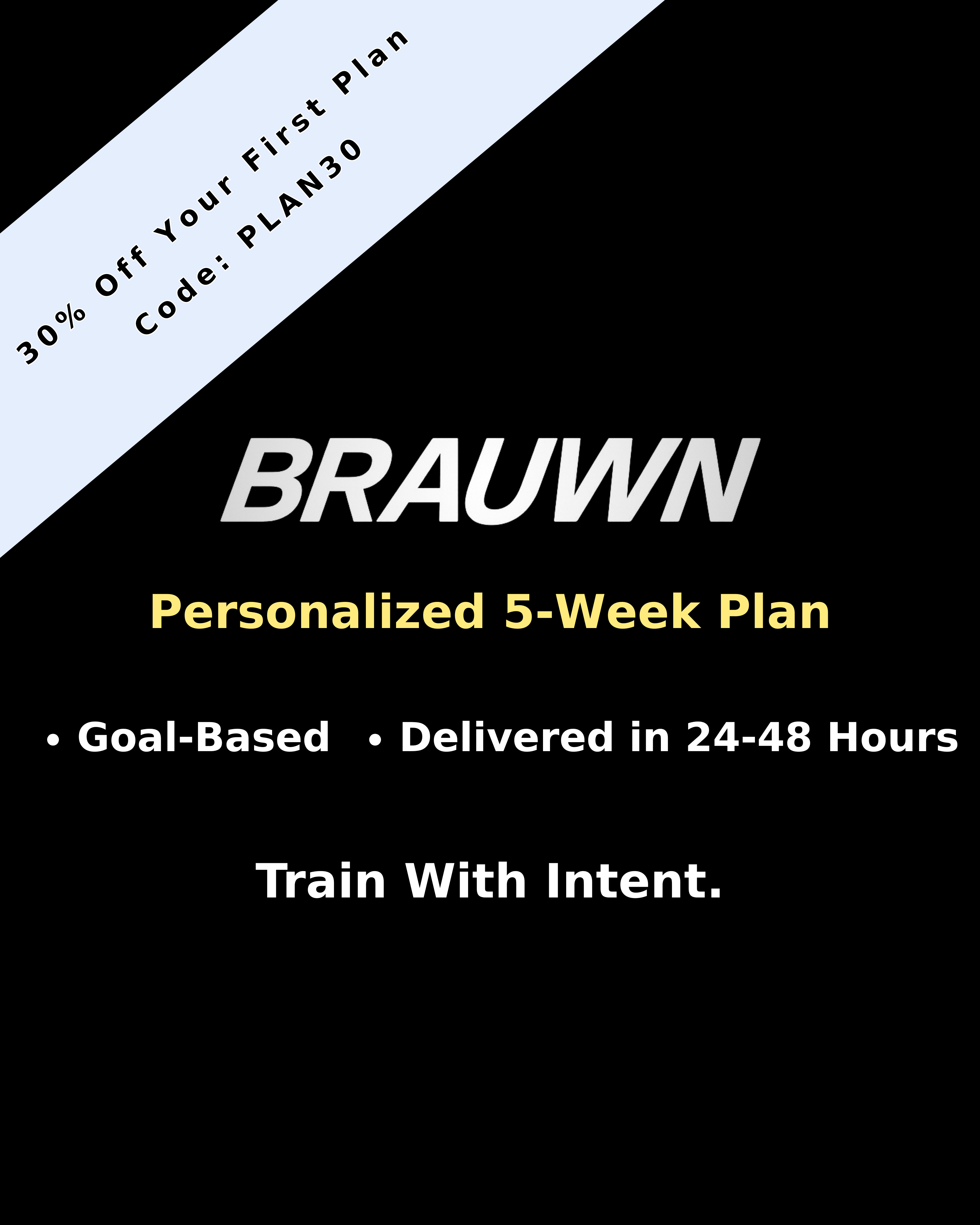Personalized Brauwn Training Plan - 5 Week Goal-Based Program
