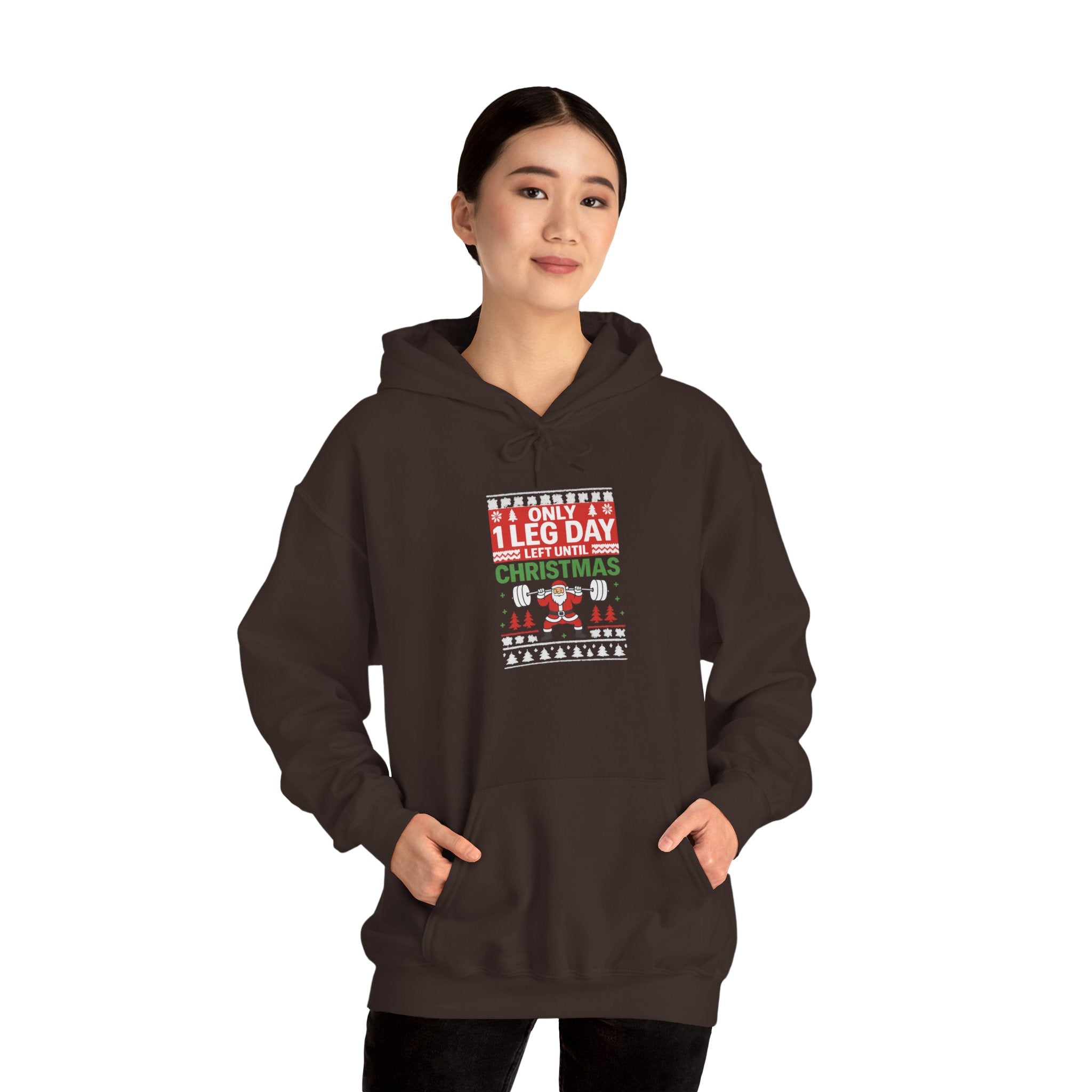 Leg Day Christmas Countdown Hoodie