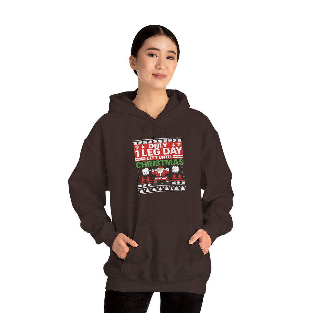 Leg Day Christmas Countdown Hoodie