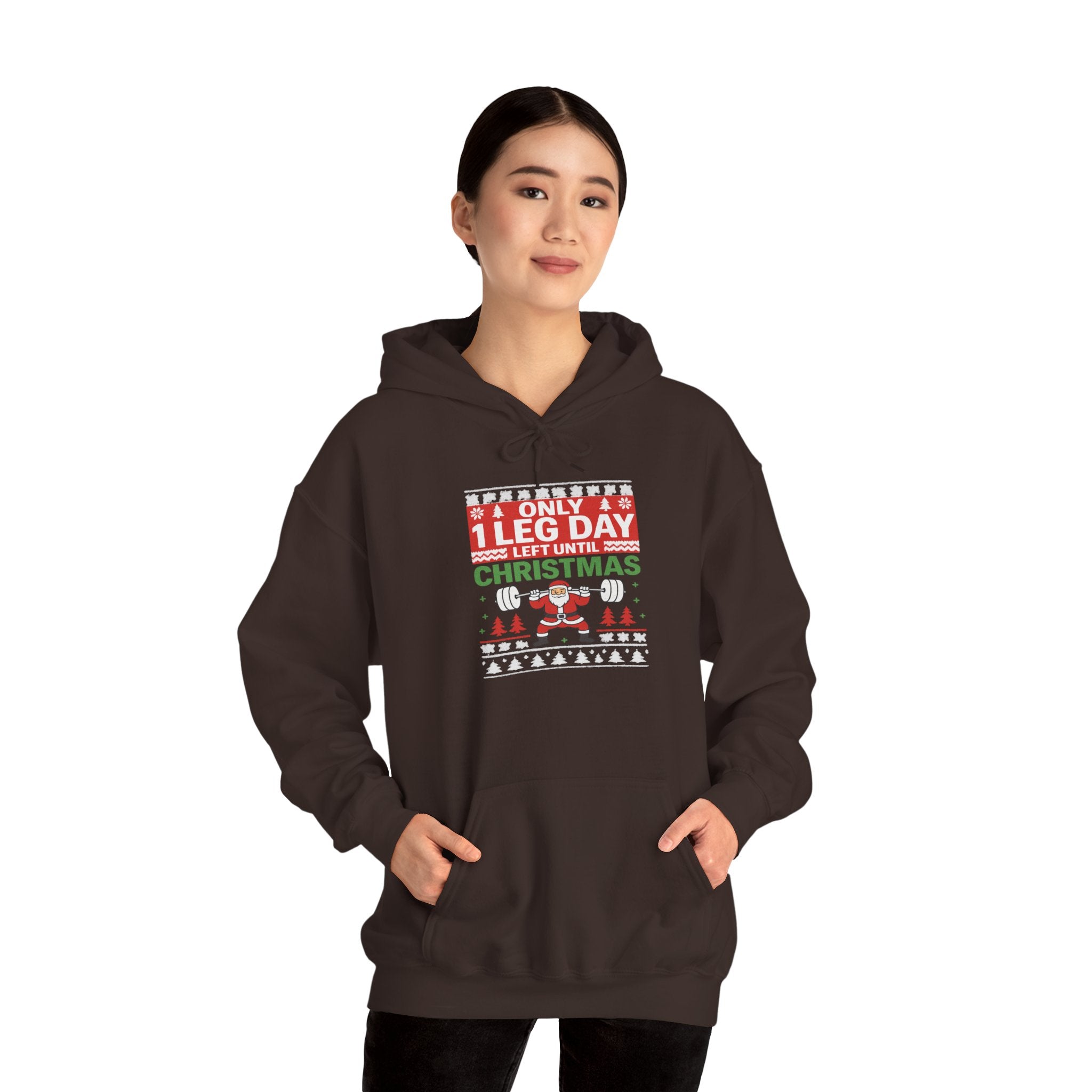 Leg Day Christmas Countdown Hoodie