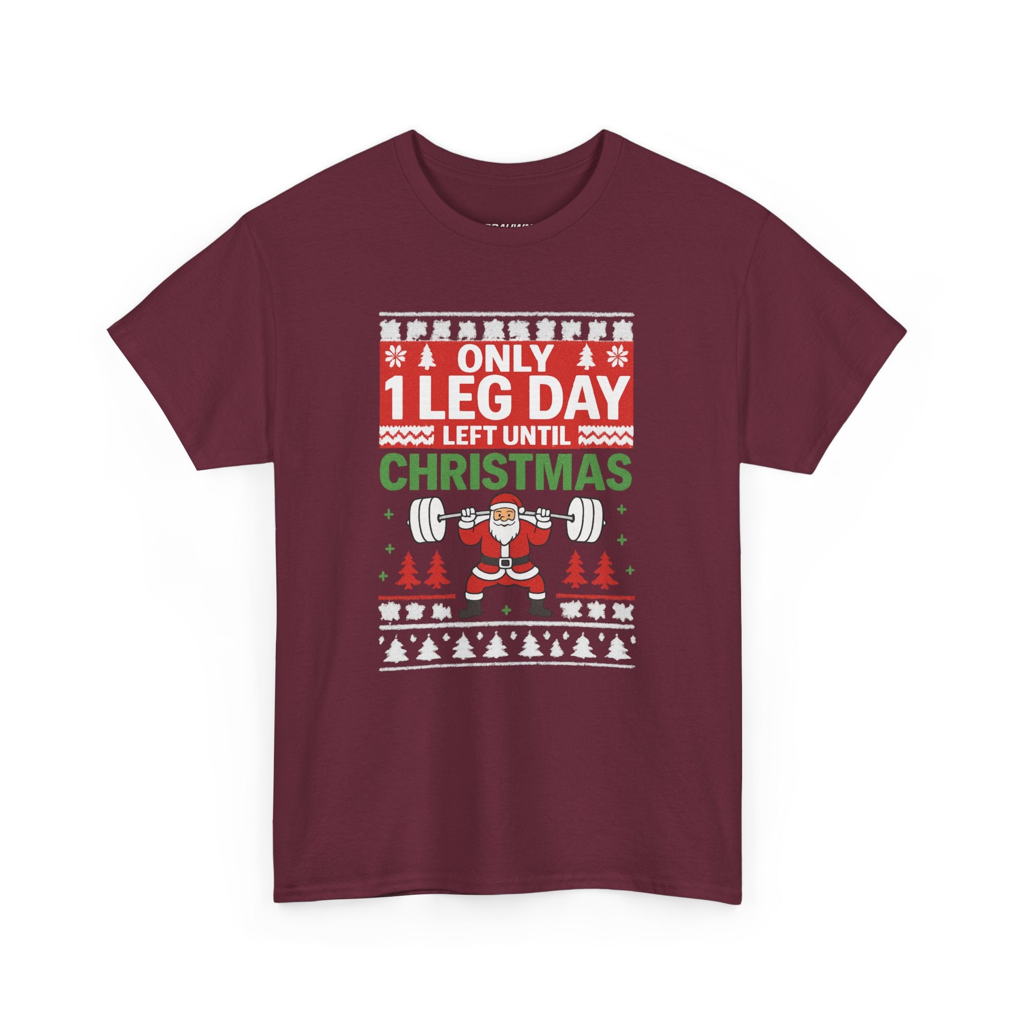 Leg Day Christmas Countdown Tee