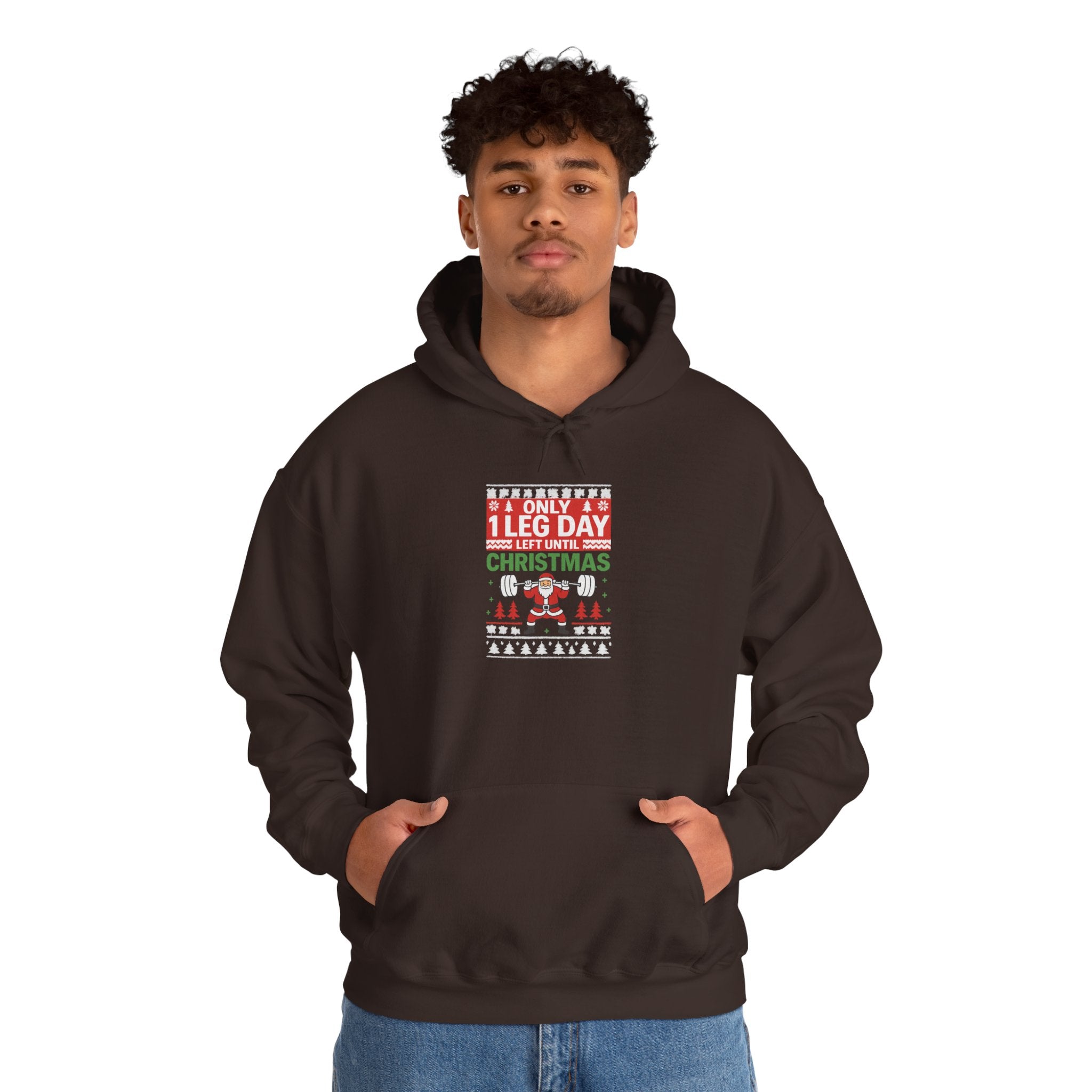 Leg Day Christmas Countdown Hoodie