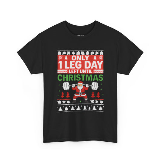 Leg Day Christmas Countdown Tee