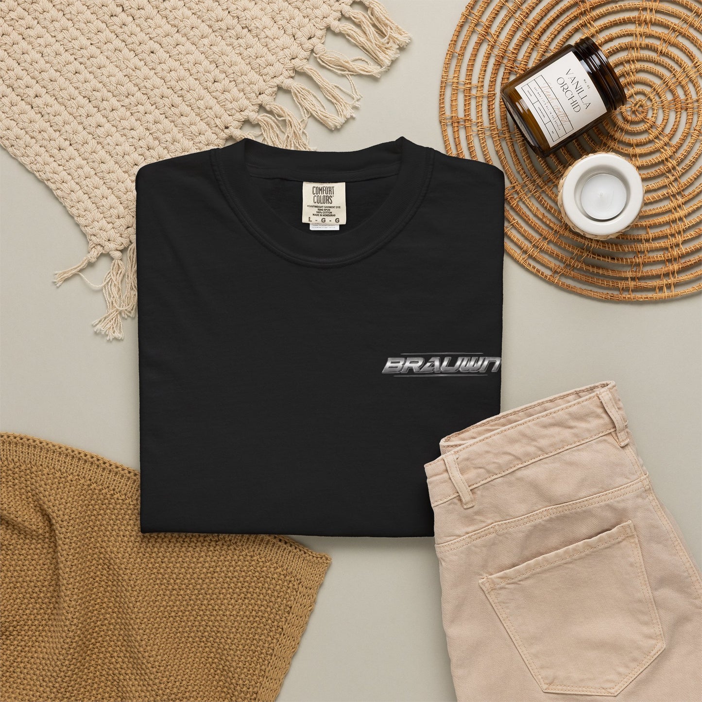 Brauwn Chrome Logo Tee