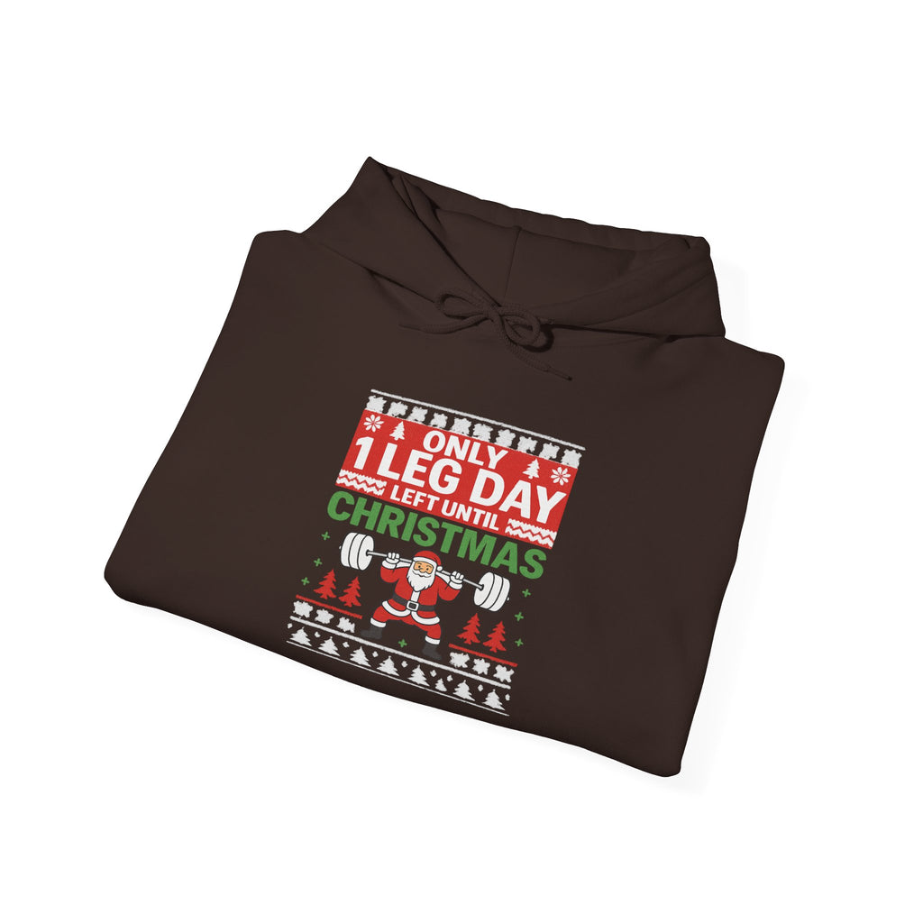Leg Day Christmas Countdown Hoodie