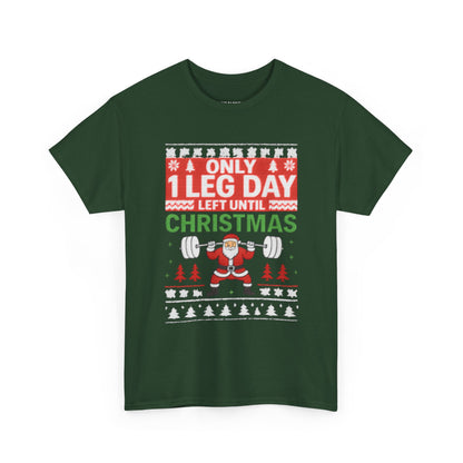 Leg Day Christmas Countdown Tee
