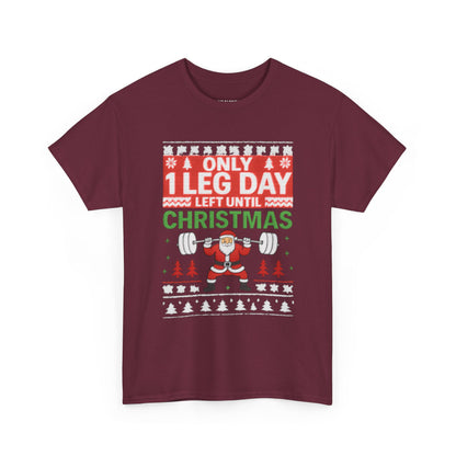Leg Day Christmas Countdown Tee