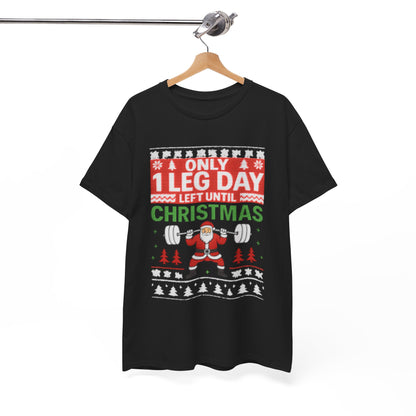 Leg Day Christmas Countdown Tee