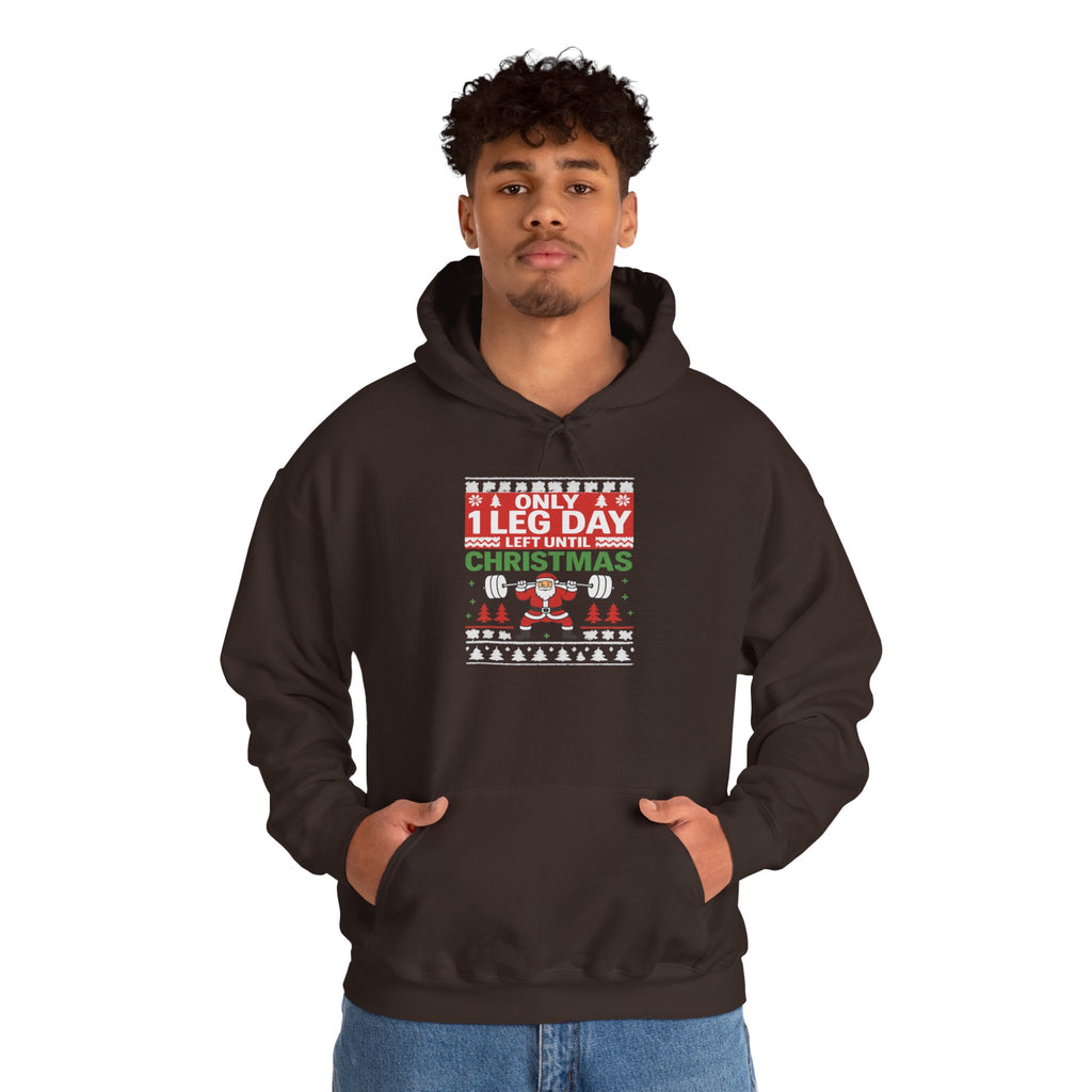 Leg Day Christmas Countdown Hoodie
